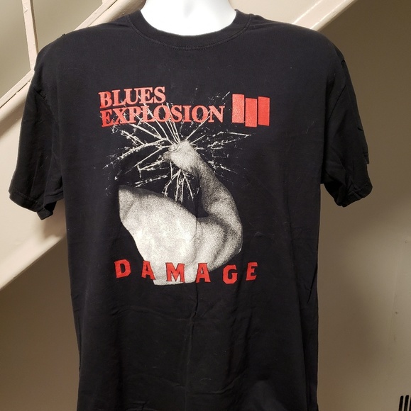 Blues Explosion Damage Large T-Shirt - Picture 2 of 6